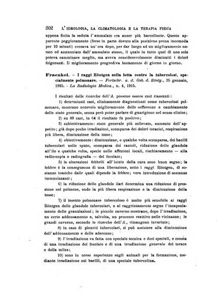 L'idrologia, la climatologia e la terapia fisica periodico mensile dell'Associazione medica italiana d'idrologia, climatologia e terapia fisica