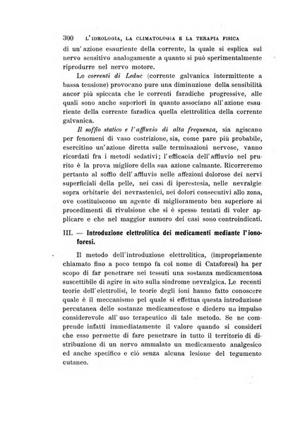 L'idrologia, la climatologia e la terapia fisica periodico mensile dell'Associazione medica italiana d'idrologia, climatologia e terapia fisica