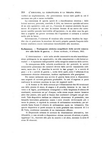 L'idrologia, la climatologia e la terapia fisica periodico mensile dell'Associazione medica italiana d'idrologia, climatologia e terapia fisica