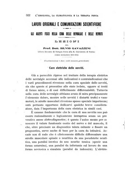 L'idrologia, la climatologia e la terapia fisica periodico mensile dell'Associazione medica italiana d'idrologia, climatologia e terapia fisica