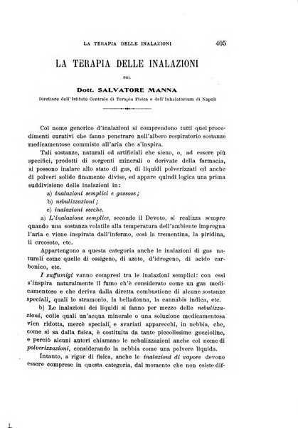 L'idrologia, la climatologia e la terapia fisica periodico mensile dell'Associazione medica italiana d'idrologia, climatologia e terapia fisica