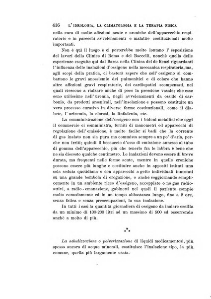 L'idrologia, la climatologia e la terapia fisica periodico mensile dell'Associazione medica italiana d'idrologia, climatologia e terapia fisica