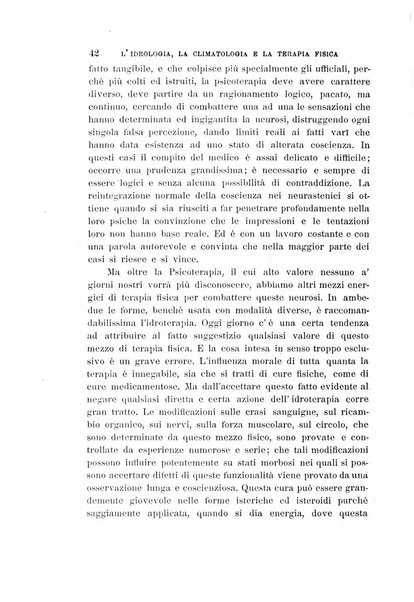 L'idrologia, la climatologia e la terapia fisica periodico mensile dell'Associazione medica italiana d'idrologia, climatologia e terapia fisica