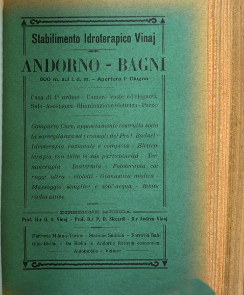 L'idrologia, la climatologia e la terapia fisica periodico mensile dell'Associazione medica italiana d'idrologia, climatologia e terapia fisica