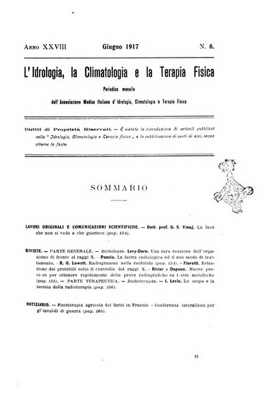 L'idrologia, la climatologia e la terapia fisica periodico mensile dell'Associazione medica italiana d'idrologia, climatologia e terapia fisica