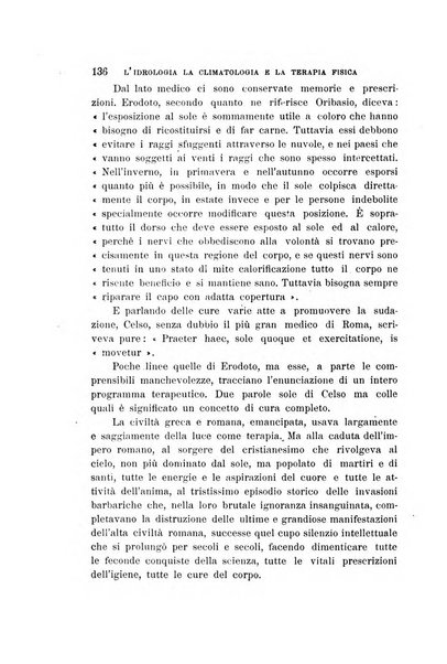 L'idrologia, la climatologia e la terapia fisica periodico mensile dell'Associazione medica italiana d'idrologia, climatologia e terapia fisica