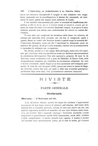 L'idrologia, la climatologia e la terapia fisica periodico mensile dell'Associazione medica italiana d'idrologia, climatologia e terapia fisica