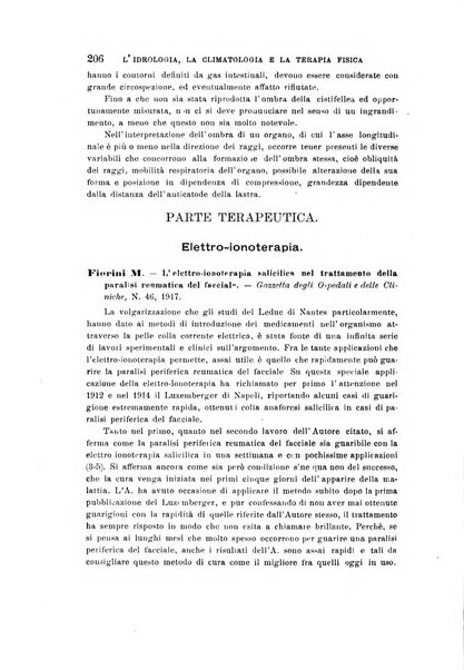 L'idrologia, la climatologia e la terapia fisica periodico mensile dell'Associazione medica italiana d'idrologia, climatologia e terapia fisica