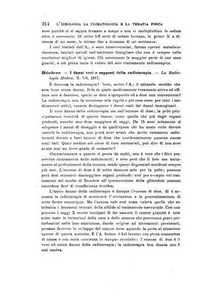 L'idrologia, la climatologia e la terapia fisica periodico mensile dell'Associazione medica italiana d'idrologia, climatologia e terapia fisica