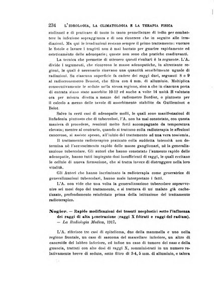 L'idrologia, la climatologia e la terapia fisica periodico mensile dell'Associazione medica italiana d'idrologia, climatologia e terapia fisica