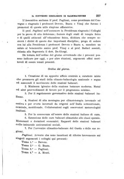 L'idrologia, la climatologia e la terapia fisica periodico mensile dell'Associazione medica italiana d'idrologia, climatologia e terapia fisica