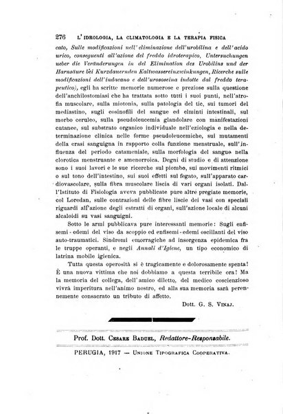 L'idrologia, la climatologia e la terapia fisica periodico mensile dell'Associazione medica italiana d'idrologia, climatologia e terapia fisica