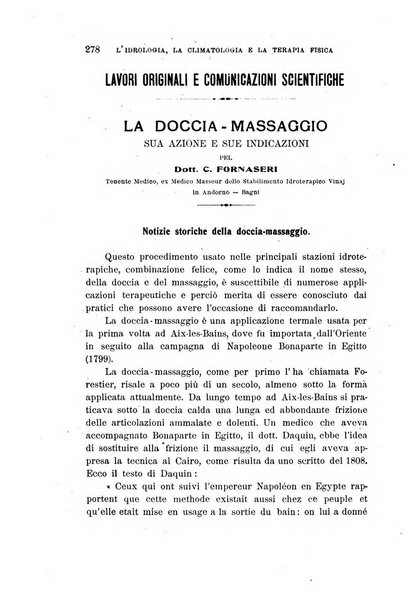 L'idrologia, la climatologia e la terapia fisica periodico mensile dell'Associazione medica italiana d'idrologia, climatologia e terapia fisica