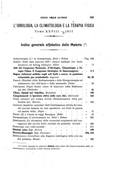 L'idrologia, la climatologia e la terapia fisica periodico mensile dell'Associazione medica italiana d'idrologia, climatologia e terapia fisica