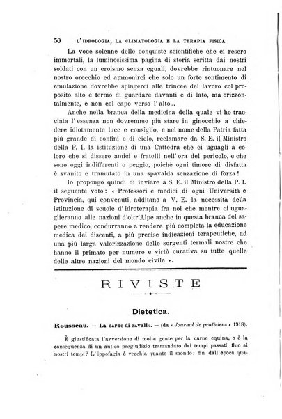 L'idrologia, la climatologia e la terapia fisica periodico mensile dell'Associazione medica italiana d'idrologia, climatologia e terapia fisica