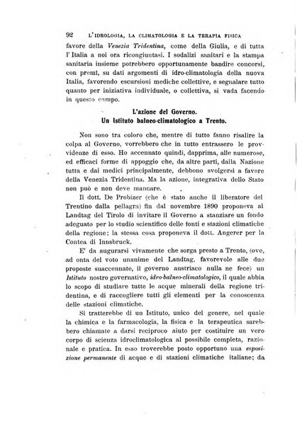 L'idrologia, la climatologia e la terapia fisica periodico mensile dell'Associazione medica italiana d'idrologia, climatologia e terapia fisica