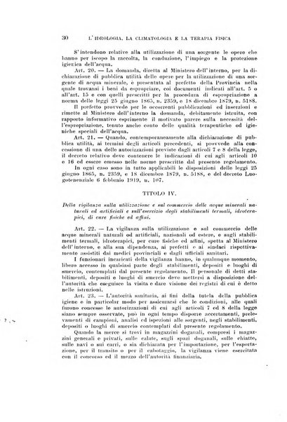 L'idrologia, la climatologia e la terapia fisica periodico mensile dell'Associazione medica italiana d'idrologia, climatologia e terapia fisica