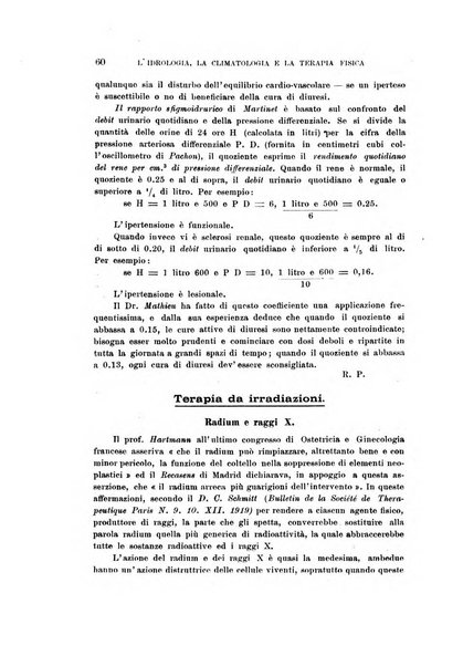 L'idrologia, la climatologia e la terapia fisica periodico mensile dell'Associazione medica italiana d'idrologia, climatologia e terapia fisica