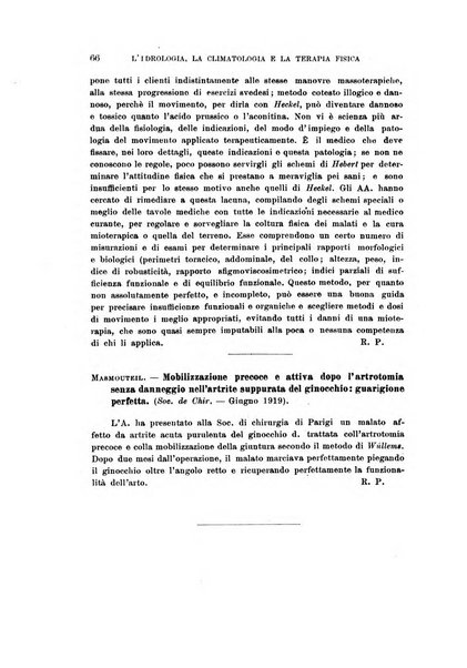 L'idrologia, la climatologia e la terapia fisica periodico mensile dell'Associazione medica italiana d'idrologia, climatologia e terapia fisica