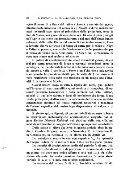 L'idrologia, la climatologia e la terapia fisica periodico mensile dell'Associazione medica italiana d'idrologia, climatologia e terapia fisica