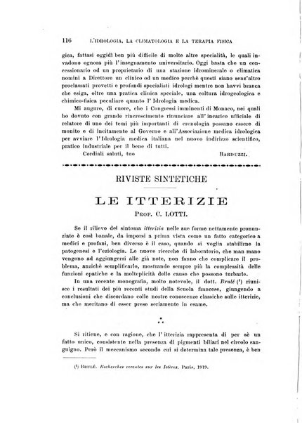 L'idrologia, la climatologia e la terapia fisica periodico mensile dell'Associazione medica italiana d'idrologia, climatologia e terapia fisica