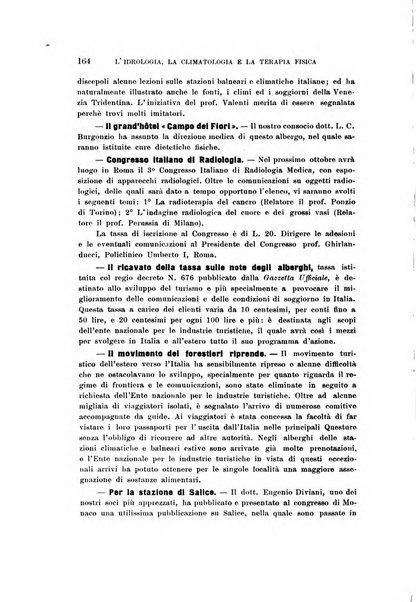 L'idrologia, la climatologia e la terapia fisica periodico mensile dell'Associazione medica italiana d'idrologia, climatologia e terapia fisica