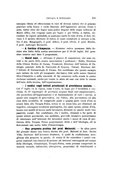 L'idrologia, la climatologia e la terapia fisica periodico mensile dell'Associazione medica italiana d'idrologia, climatologia e terapia fisica