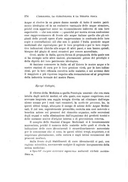 L'idrologia, la climatologia e la terapia fisica periodico mensile dell'Associazione medica italiana d'idrologia, climatologia e terapia fisica