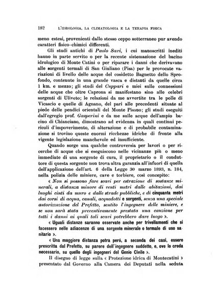 L'idrologia, la climatologia e la terapia fisica periodico mensile dell'Associazione medica italiana d'idrologia, climatologia e terapia fisica