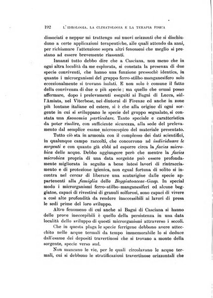 L'idrologia, la climatologia e la terapia fisica periodico mensile dell'Associazione medica italiana d'idrologia, climatologia e terapia fisica