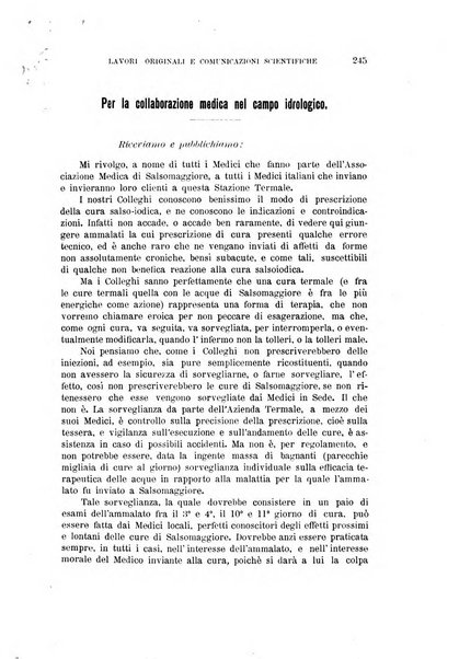 L'idrologia, la climatologia e la terapia fisica periodico mensile dell'Associazione medica italiana d'idrologia, climatologia e terapia fisica