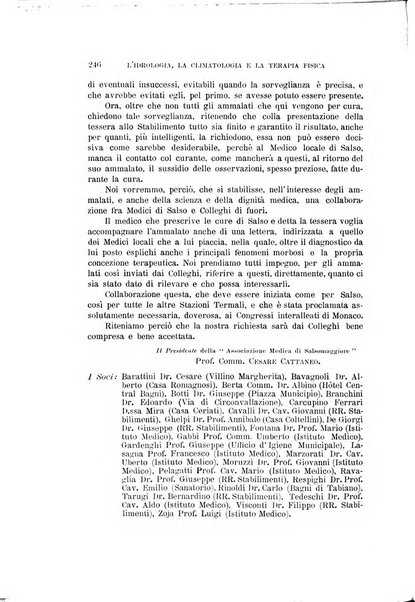 L'idrologia, la climatologia e la terapia fisica periodico mensile dell'Associazione medica italiana d'idrologia, climatologia e terapia fisica