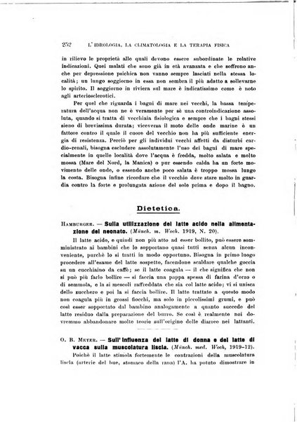 L'idrologia, la climatologia e la terapia fisica periodico mensile dell'Associazione medica italiana d'idrologia, climatologia e terapia fisica