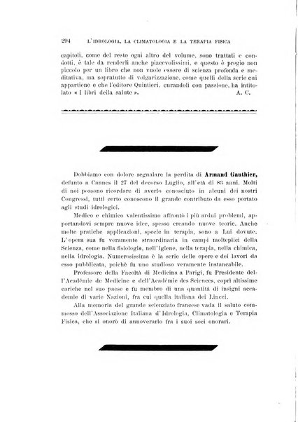 L'idrologia, la climatologia e la terapia fisica periodico mensile dell'Associazione medica italiana d'idrologia, climatologia e terapia fisica