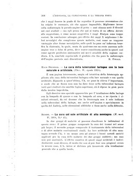 L'idrologia, la climatologia e la terapia fisica periodico mensile dell'Associazione medica italiana d'idrologia, climatologia e terapia fisica