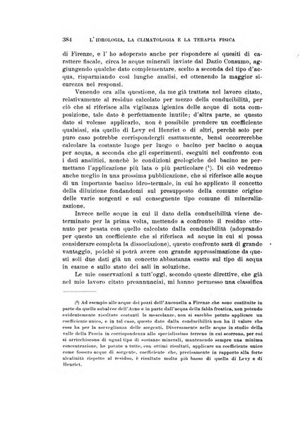 L'idrologia, la climatologia e la terapia fisica periodico mensile dell'Associazione medica italiana d'idrologia, climatologia e terapia fisica