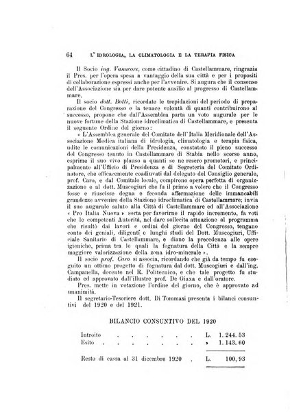 L'idrologia, la climatologia e la terapia fisica periodico mensile dell'Associazione medica italiana d'idrologia, climatologia e terapia fisica