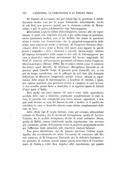 L'idrologia, la climatologia e la terapia fisica periodico mensile dell'Associazione medica italiana d'idrologia, climatologia e terapia fisica