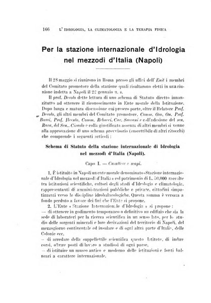 L'idrologia, la climatologia e la terapia fisica periodico mensile dell'Associazione medica italiana d'idrologia, climatologia e terapia fisica