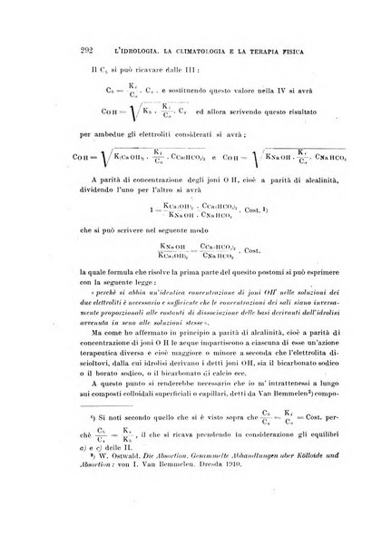 L'idrologia, la climatologia e la terapia fisica periodico mensile dell'Associazione medica italiana d'idrologia, climatologia e terapia fisica