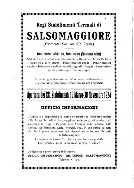 Rivista di idrologia, climatologia e terapia fisica periodico mensile dell'Associazione medica italiana di idrologia, climatologia e terapia fisica