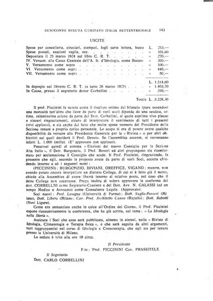 Rivista di idrologia, climatologia e terapia fisica periodico mensile dell'Associazione medica italiana di idrologia, climatologia e terapia fisica