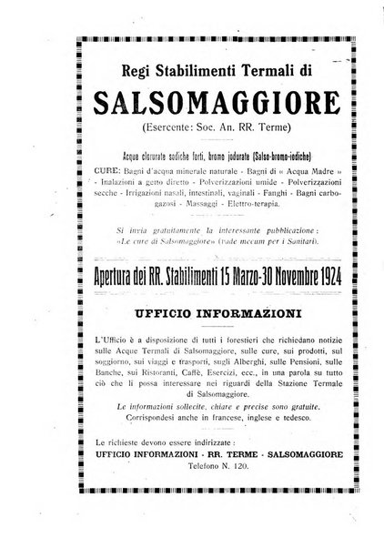 Rivista di idrologia, climatologia e terapia fisica periodico mensile dell'Associazione medica italiana di idrologia, climatologia e terapia fisica