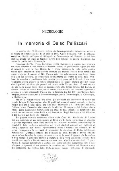 Rivista di idrologia, climatologia e terapia fisica periodico mensile dell'Associazione medica italiana di idrologia, climatologia e terapia fisica