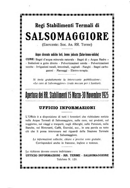 Rivista di idrologia, climatologia e terapia fisica periodico mensile dell'Associazione medica italiana di idrologia, climatologia e terapia fisica