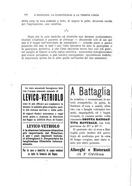 Rivista di idrologia, climatologia e terapia fisica periodico mensile dell'Associazione medica italiana di idrologia, climatologia e terapia fisica