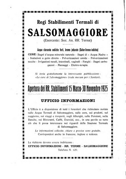 Rivista di idrologia, climatologia e terapia fisica periodico mensile dell'Associazione medica italiana di idrologia, climatologia e terapia fisica