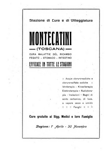 Rivista di idrologia, climatologia e terapia fisica periodico mensile dell'Associazione medica italiana di idrologia, climatologia e terapia fisica