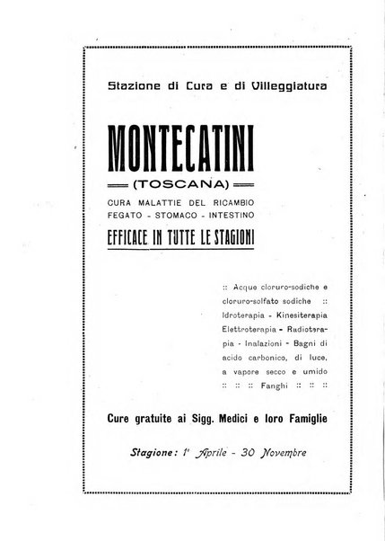 Rivista di idrologia, climatologia e terapia fisica periodico mensile dell'Associazione medica italiana di idrologia, climatologia e terapia fisica