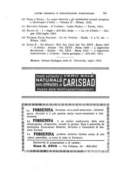 Rivista di idrologia, climatologia e terapia fisica periodico mensile dell'Associazione medica italiana di idrologia, climatologia e terapia fisica